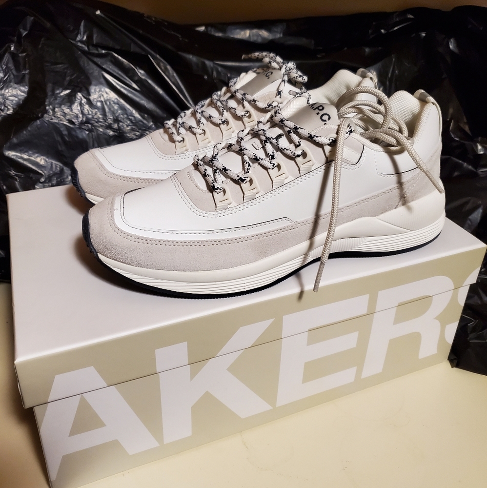 A.P.C Jay Sneakers White Size 10 Men